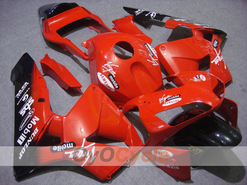 Verkleidungssatz für 03-04 CBR600RR - Rot, Schwarz - DUNLOP #OYO87900224 Hauptbild