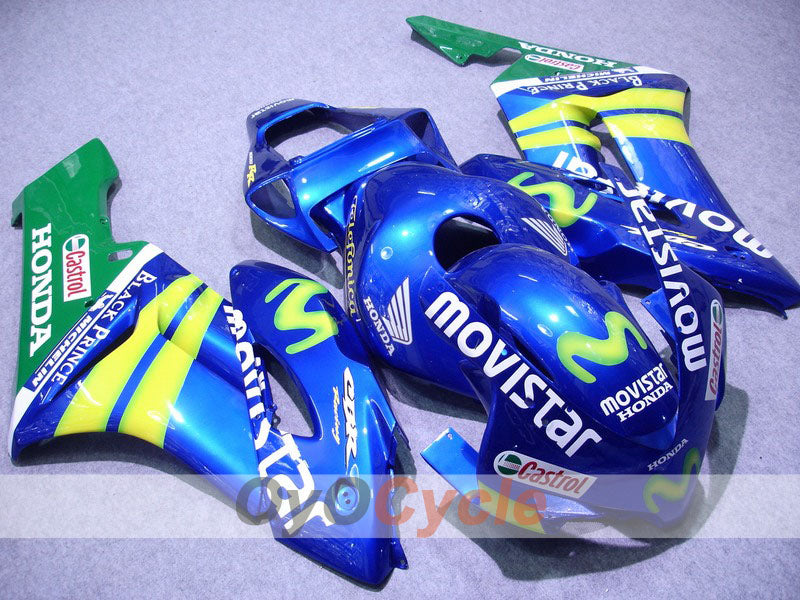 Einspritzverkleidungsset für 04-05 CBR1000RR - Gelb, Blau - Movistar #OYO87900511 Hauptbild
