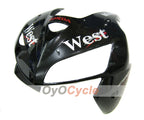 Verkleidungssatz für Einspritzung für CBR600RR 05-06 - Weiß, Schwarz - West #OYO87900352
