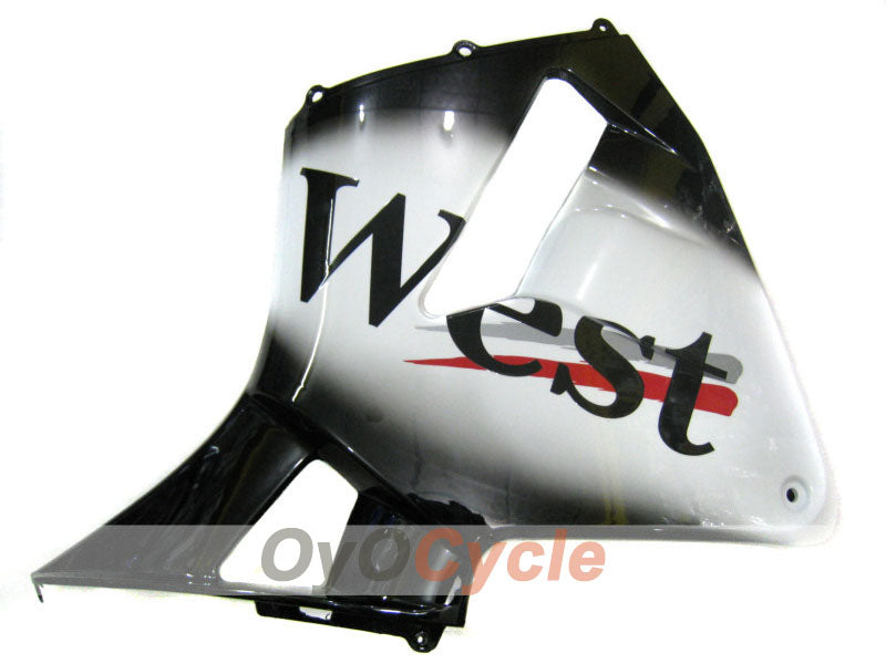 Verkleidungssatz für Einspritzung für CBR600RR 05-06 - Weiß, Schwarz - West #OYO87900352