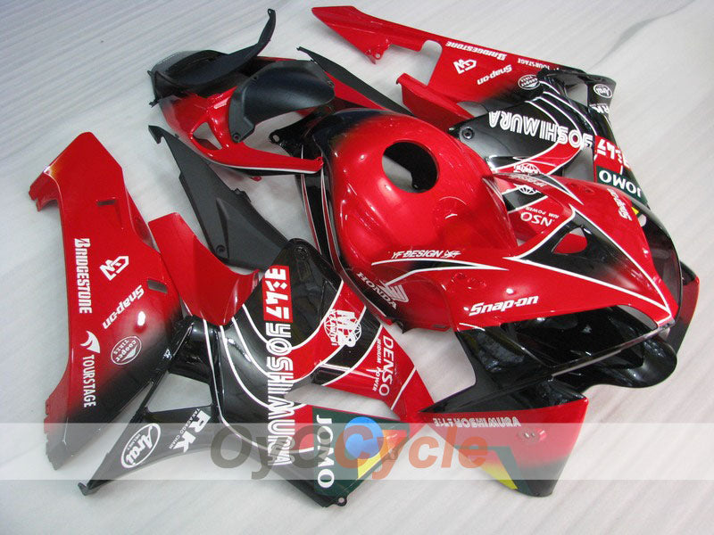Verkleidungssatz für Einspritzermodelle 05-06 CBR600RR - Rot, Schwarz - JOMO #OYO87900253 Hauptbild