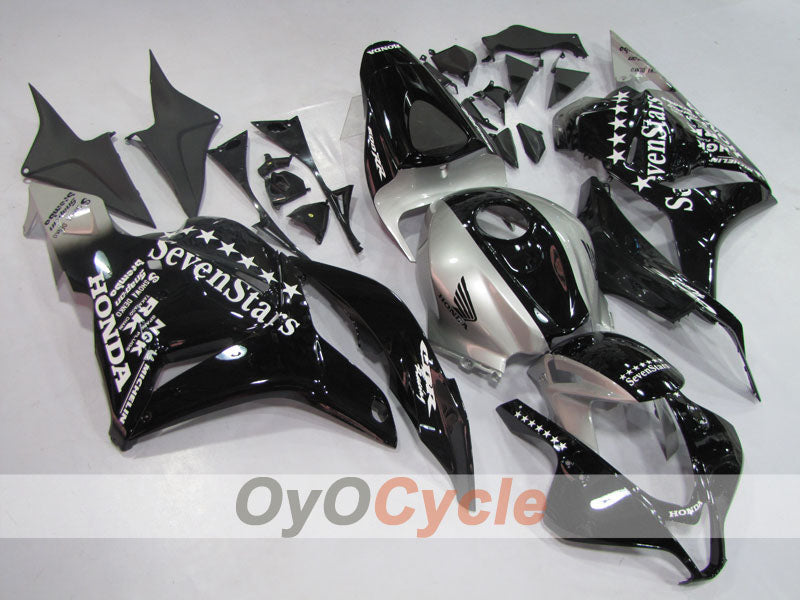 Einspritz-Verkleidungskit für CBR600RR 09-12 - Schwarz, Silber - SevenStars #OYO87900463 Zweitbild