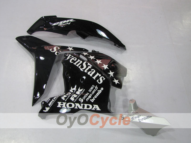 Einspritz-Verkleidungskit für CBR600RR 09-12 - Schwarz, Silber - SevenStars #OYO87900463