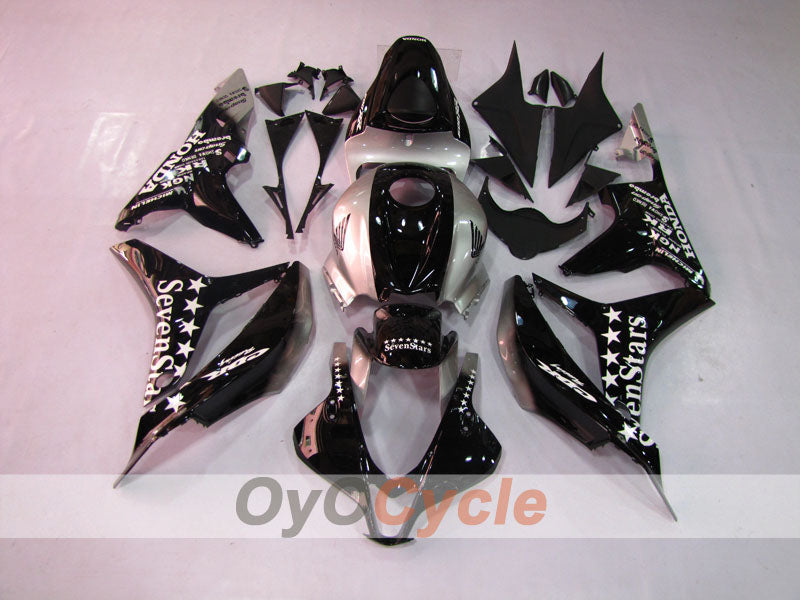 Einspritzverkleidungssatz für CBR600RR 07-08 - Weiß, Silber - SevenStars #OYO87900438