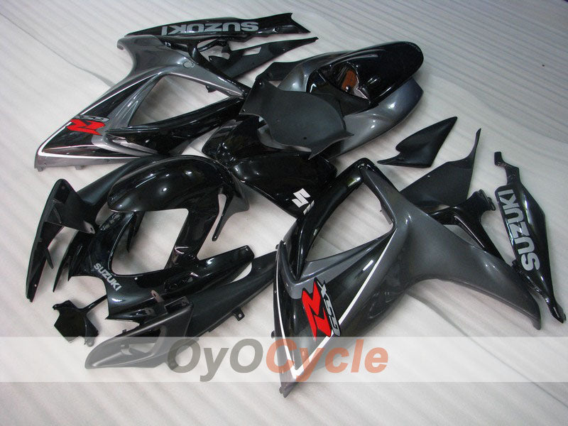 Einspritzverkleidungssatz für GSX R600, 06-07 - Schwarz, Grau - Werksstil #OYO87901580