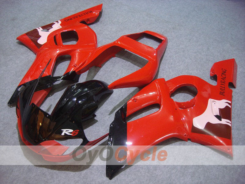 Verkleidungssatz für Einspritzermodelle 98-02 YZF-R6 - Rot, Schwarz - Werksdesign #OYO87901007 Hauptbild