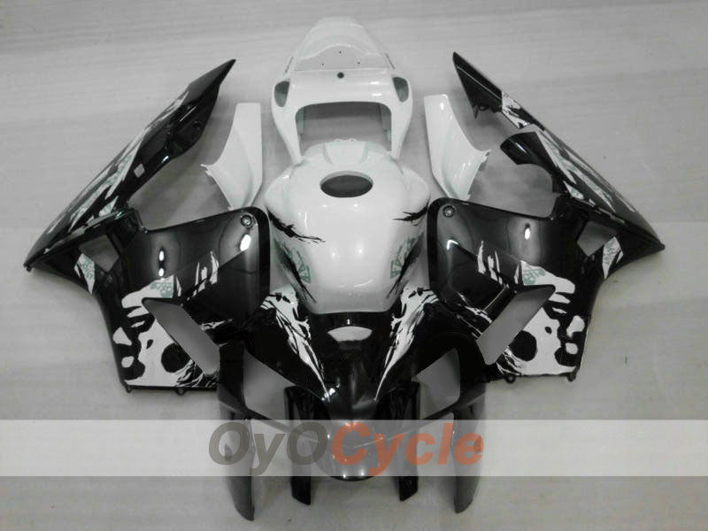 Verkleidungssatz für Einspritzer für 05-06 CBR600RR - Weiß, Schwarz - Werksstil #OYO87900292 Hauptbild