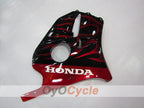 Verkleidungssatz für Einspritzmodelle, 90-94 CBR250RR - Rot, Schwarz - Flame #OYO87902948