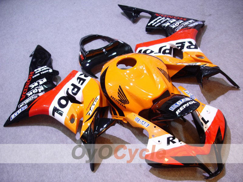 Einspritzverkleidungssatz für CBR600RR 07-08 - Gelb, Schwarz - Repsol #OYO87900430 Hauptbild