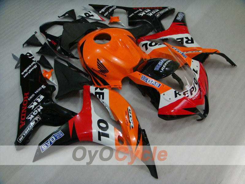 Einspritzverkleidungssatz für CBR600RR 07-08 - Orange, Schwarz - Repsol #OYO87900431 Hauptbild