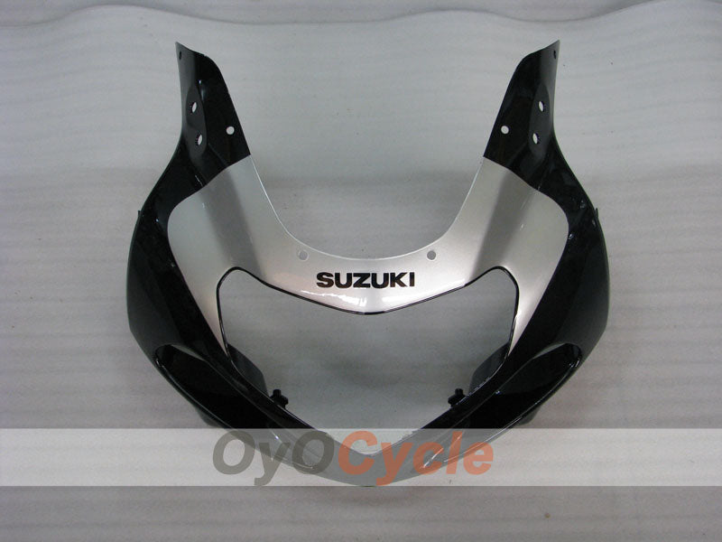 Einspritzverkleidungssatz für GSX R1000 00-02 - Rot, Silber - Werksstil #OYO87905223
