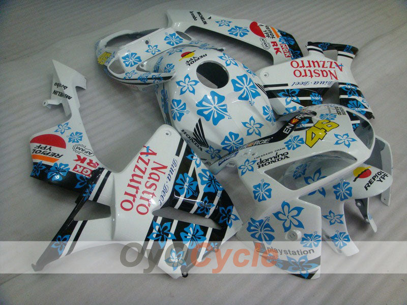 Einspritzverkleidungskit für CBR600RR 05-06 - Blau, Weiß - Nastro Azzurro #OYO87900273