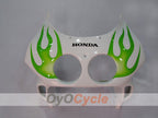 Verkleidungssatz für Einspritzmodelle, 90-94 CBR250RR - Grün, Weiß - Flame #OYO87902947