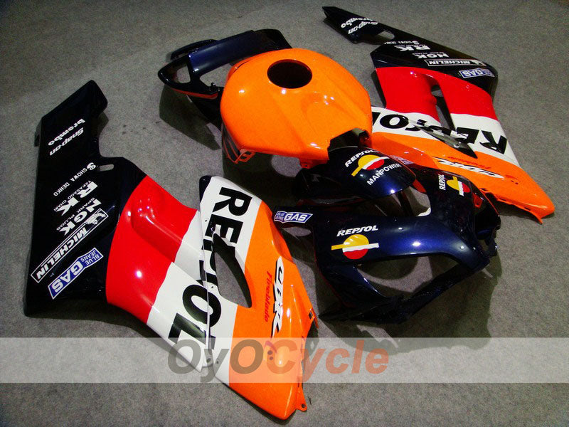 Einspritzverkleidungssatz für 04-05 CBR1000RR - Orange, Schwarz - Repsol #OYO87900534 Hauptbild