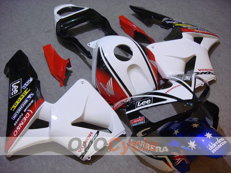 Einspritzverkleidungssatz für 03-04 CBR600RR - Weiß, Schwarz - Lee #OYO87902534 Hauptbild