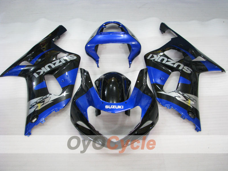 Verkleidungssatz für Einspritzmodelle 01-03 GSX R600 - Blau, Schwarz - Werksstil #OYO87905097