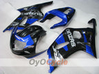 Verkleidungssatz für Einspritzmodelle 01-03 GSX R600 - Blau, Schwarz - Werksstil #OYO87905097