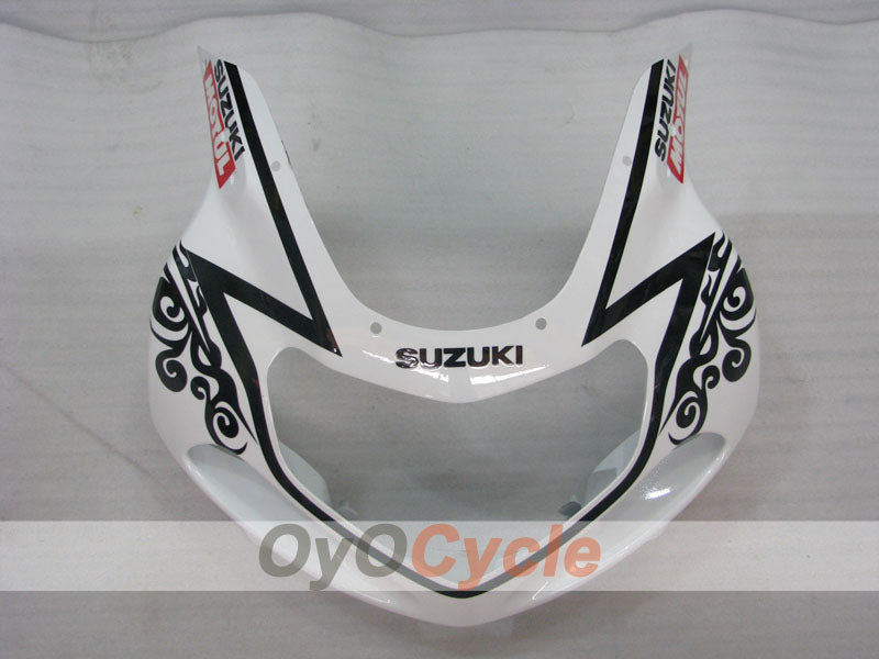 Verkleidungssatz für Einspritzmodelle 00-03 GSX R750 - Weiß, Schwarz - Corona #OYO87901023