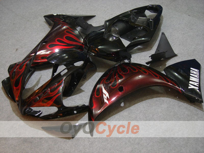 Einspritzverkleidungssatz für YZF-R1 09-11 - Rot, Schwarz - Flame #OYO87900890 Hauptbild