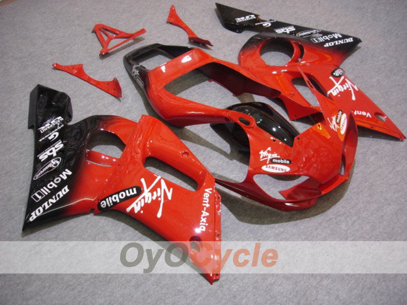 Spritzguss-Verkleidungssatz für YZF-R6 98-02 - Rot, Schwarz - DUNLOP #OYO87900983 Hauptbild