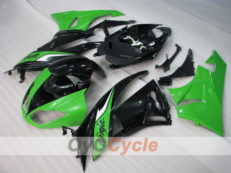 Spritzguss-Verkleidungssatz für 09-12 NINJA ZX-6R - Grün, Schwarz - Serienausführung #OYO87901984