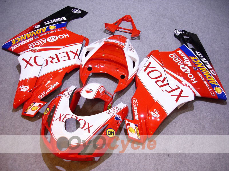 Spritzguss-Verkleidungssatz für Ducati 999 03-04 - Orange, Weiß - Xerox #OYO87902364 Hauptbild