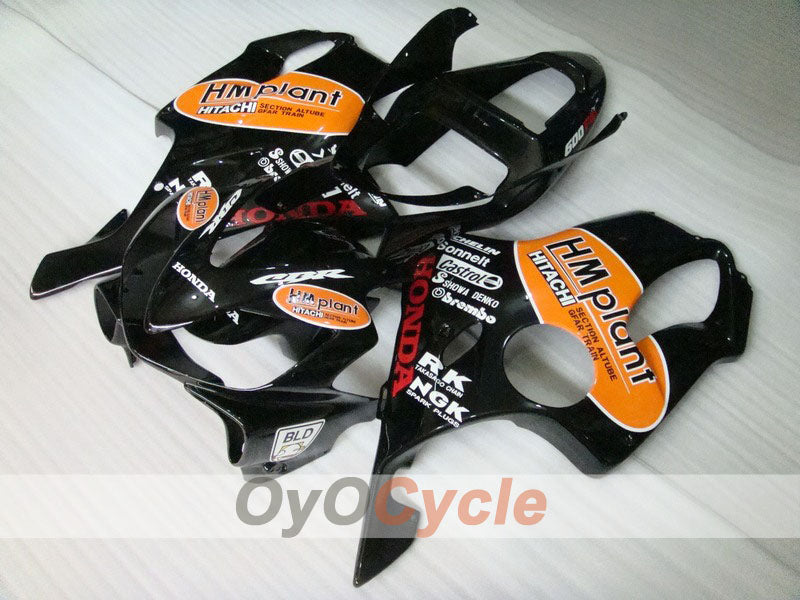 Einspritzverkleidungssatz für 01-03 CBR600F4i - Orange, Schwarz - Castrol #OYO87900157 Hauptbild