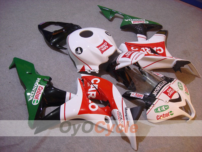 Einspritzverkleidungssatz für CBR600RR 07-08 - Rot, Weiß - San Carlo #OYO87900436 Hauptbild
