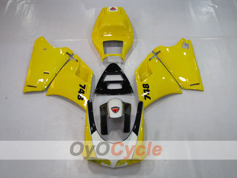 Einspritzverkleidungssatz für Ducati 748, 94-02 - Gelb, Schwarz - Werksstil #OYO87902048 Zweitbild