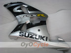 Verkleidungssatz für Einspritzmodelle 01-03 GSX R600 - Schwarz, Silber - Werksdesign #OYO87901128