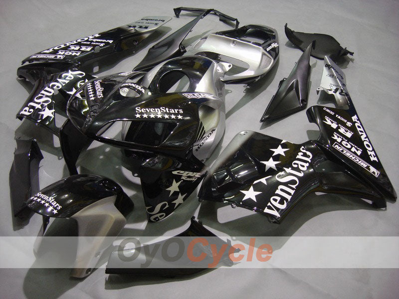 Verkleidungssatz für Einspritzung für CBR600RR 05-06 - Schwarz, Silber - SevenStars #OYO87900349 Hauptbild