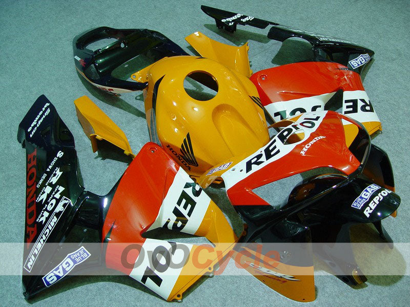 Verkleidungssatz für Einspritzung für CBR600RR 05-06 - Gelb, Schwarz - MICHELIN, RK, Repsol #OYO87900334 Hauptbild