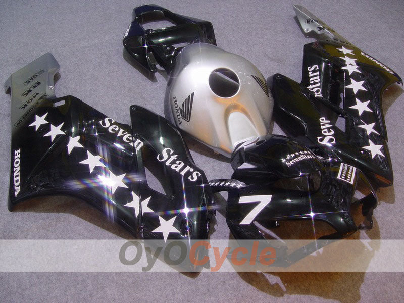 Verkleidungssatz für 04-05 CBR1000RR - Schwarz, Silber - SevenStars #OYO87900547 Hauptbild