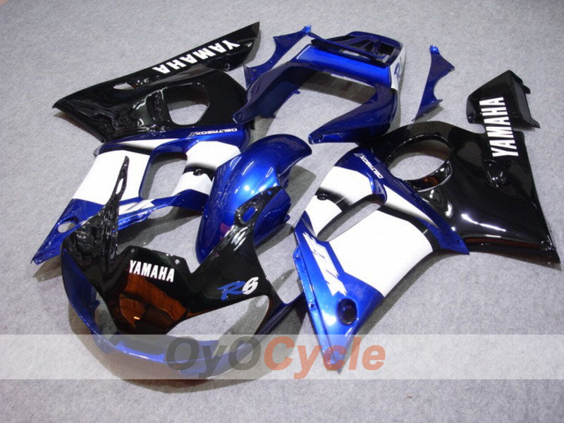 Verkleidungssatz für Einspritzermodelle 98-02 YZF-R6 - Blau, Schwarz - Werksdesign #OYO87901008 Hauptbild