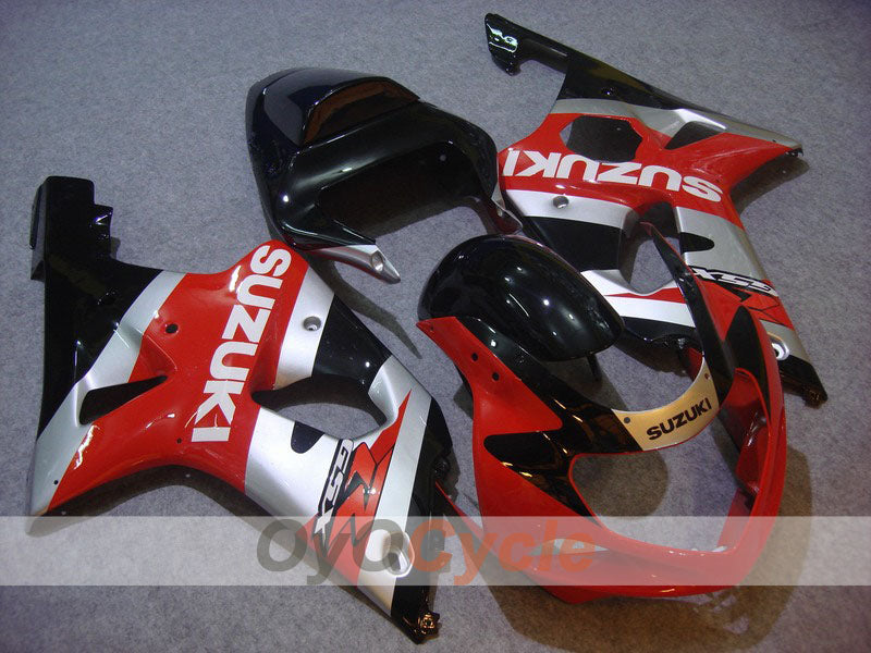Einspritz-Verkleidungssatz für GSX R750 00-03 - Rot, Silber - Werksstil #OYO87901108