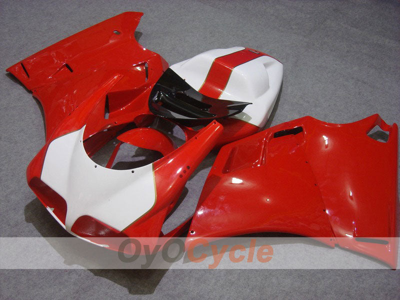 Einspritzverkleidungssatz für Ducati 748, 94-02 - Rot, Weiß - Werksstil #OYO87902052