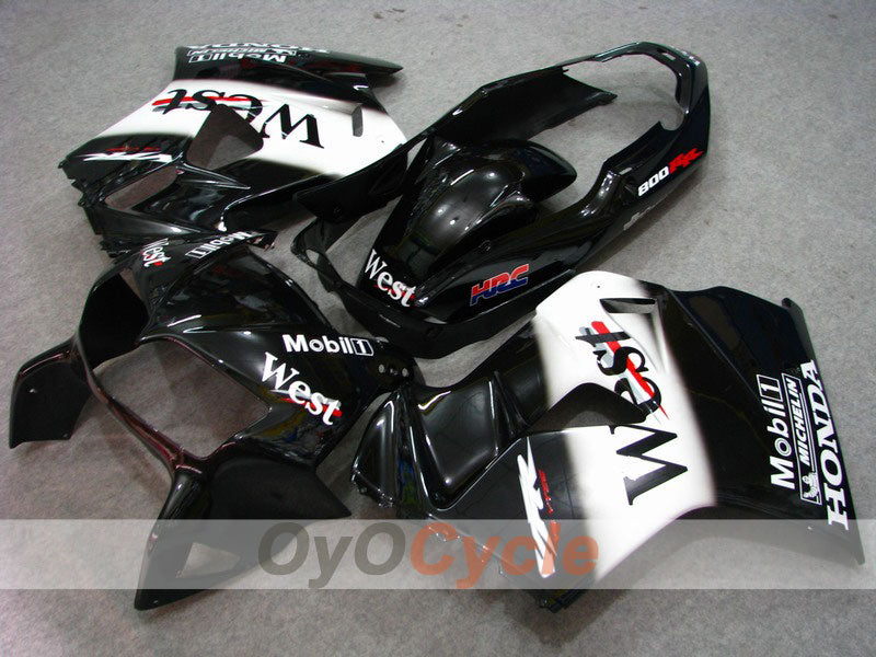 Verkleidungssatz für 98-01 VFR800 - Weiß, Schwarz - MICHELIN, West #OYO87902944 Hauptbild