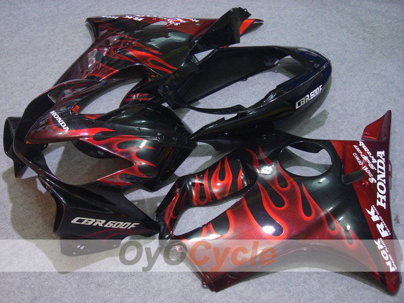 Einspritz-Verkleidungssatz für 04-07 CBR600F4i - Rot, Schwarz - Flame #OYO87902779 Hauptbild