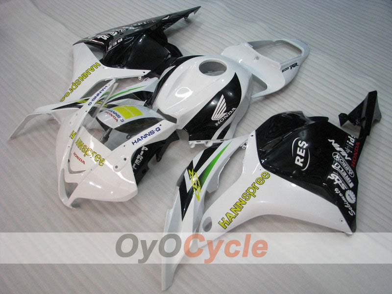 Verkleidungskit für Einspritzmodelle 09-12 CBR600RR - Weiß, Schwarz - HANN Spree #OYO87900445 Hauptbild