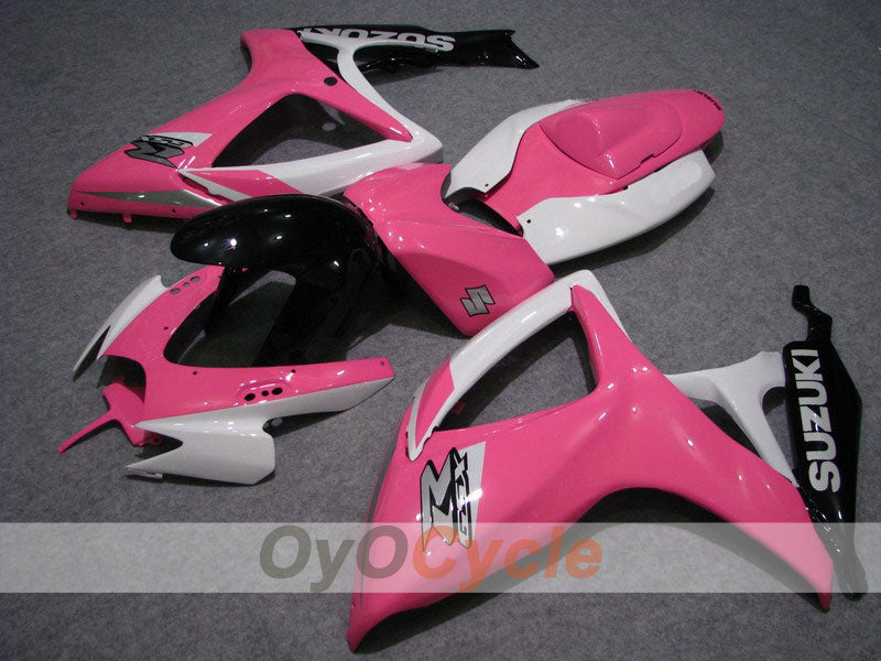 Einspritzverkleidungssatz für 06-07 GSX R600 - Weiß, Rosa - Werksstil #OYO87901594 Hauptbild