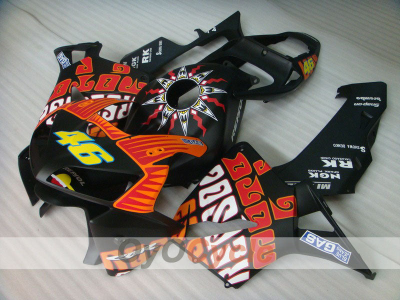 Verkleidungssatz für Einspritzung für CBR600RR 05-06 - Schwarz, Matt - Rossi #OYO87900343