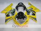 Verkleidungssatz für Einspritzmodelle 01-03 GSX R600 - Gelb, Schwarz - Werksstil #OYO87905093