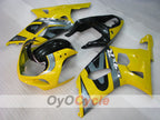 Verkleidungssatz für Einspritzmodelle 01-03 GSX R600 - Gelb, Schwarz - Werksstil #OYO87905093