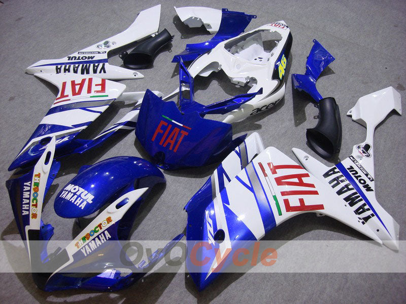 Verkleidungssatz für Einspritzmodelle, YZF-R1 07-08 - Blau, Weiß - FIAT, MOTUL #OYO87900853 Hauptbild