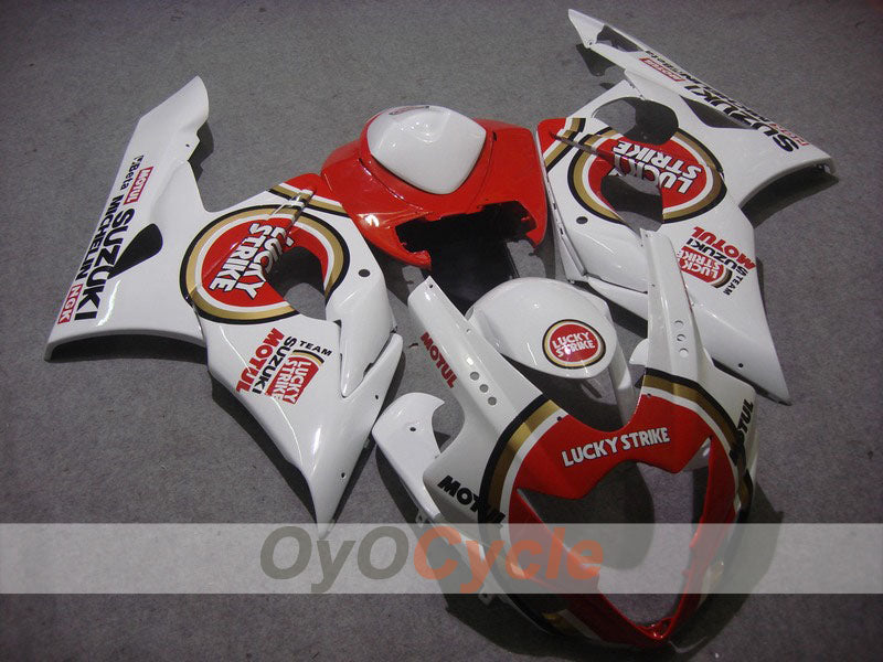 Verkleidungssatz für Spritzgussverkleidung für 05-06 GSX R1000 - Rot, Weiß - Lucky Strike, MICHELIN, MOTUL #OYO87901977 Hauptbild