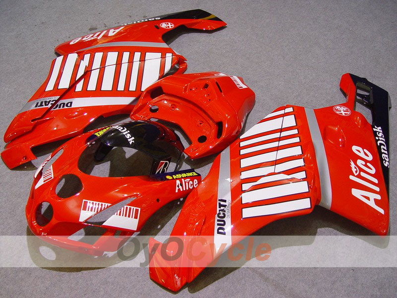 Einspritz-Verkleidungssatz für 05-06 Ducati 749 - Rot, Schwarz - Alice #OYO87902145 Hauptbild