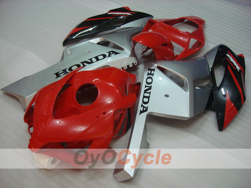 Einspritzverkleidungssatz für CBR1000RR 04-05 - Rot, Silber - Fireblade #OYO87900475
