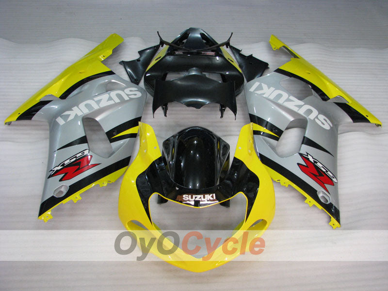 Einspritz-Verkleidungssatz für GSX R600 01-03 - Gelb, Silber - Werksdesign #OYO87901077 Hauptbild