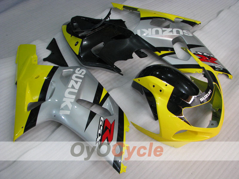 Einspritz-Verkleidungssatz für GSX R600 01-03 - Gelb, Silber - Werksdesign #OYO87901077 Zweitbild