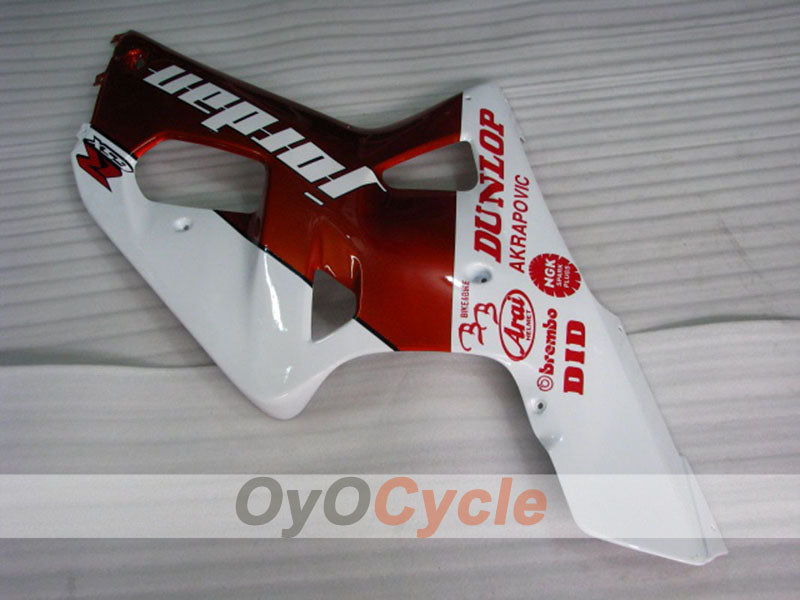 Verkleidungssatz für Einspritzmodelle 01-03 GSX R600 - Rot, Weiß - MOTUL #OYO87905090